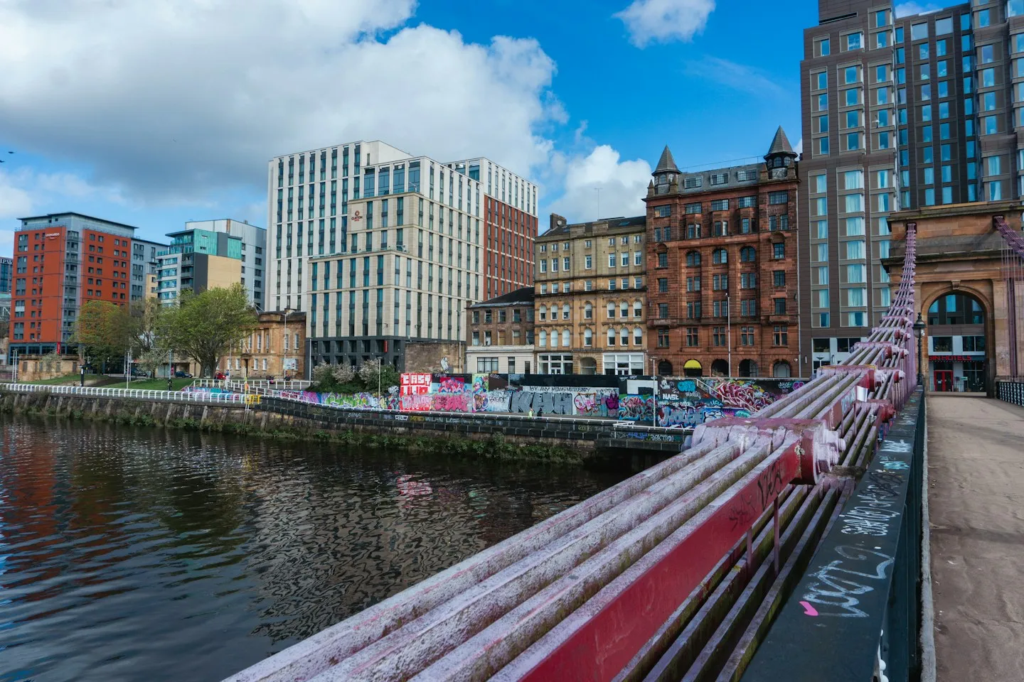 River Clyde and buildings in Glasgow