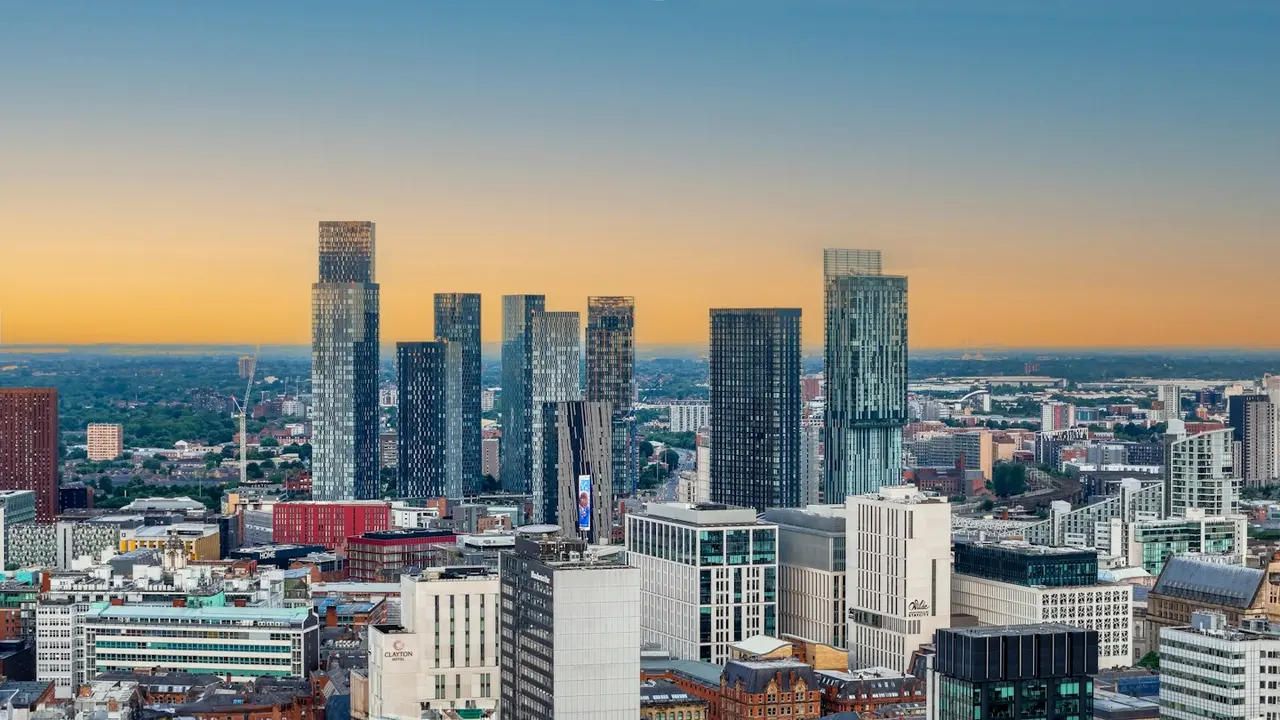 Manchester city skyline