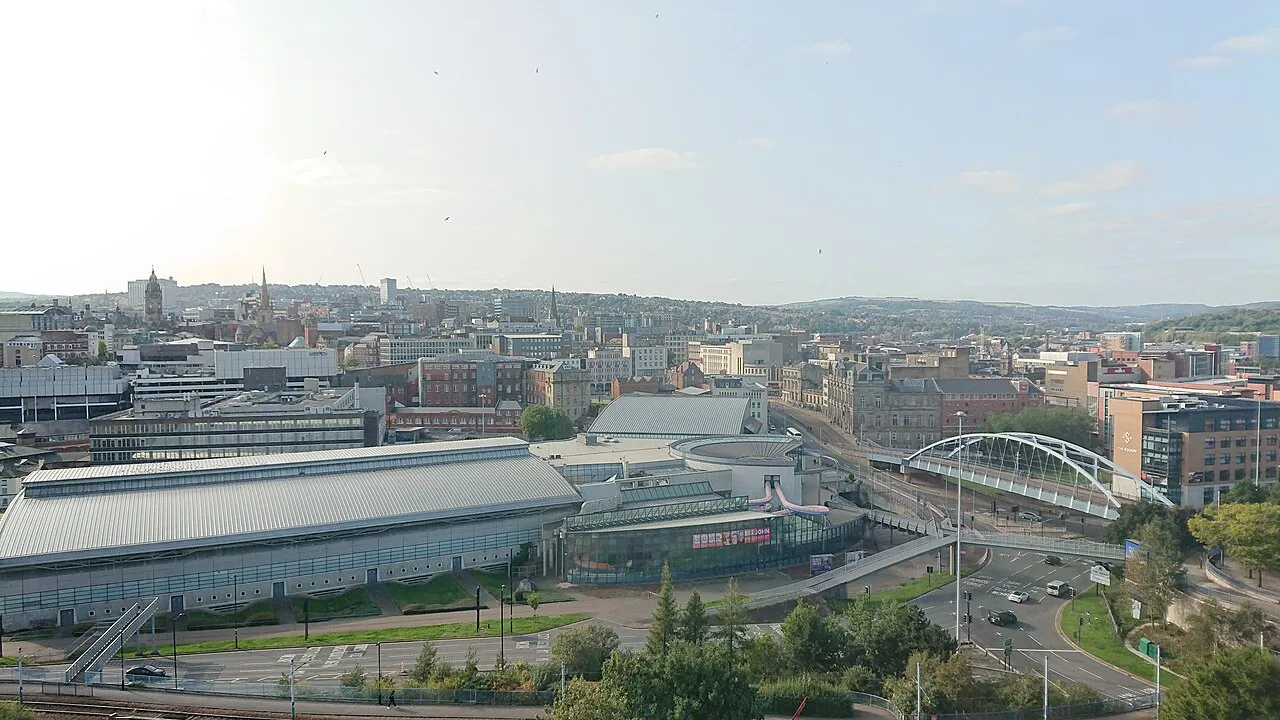 Sheffield skyline from Park Hill