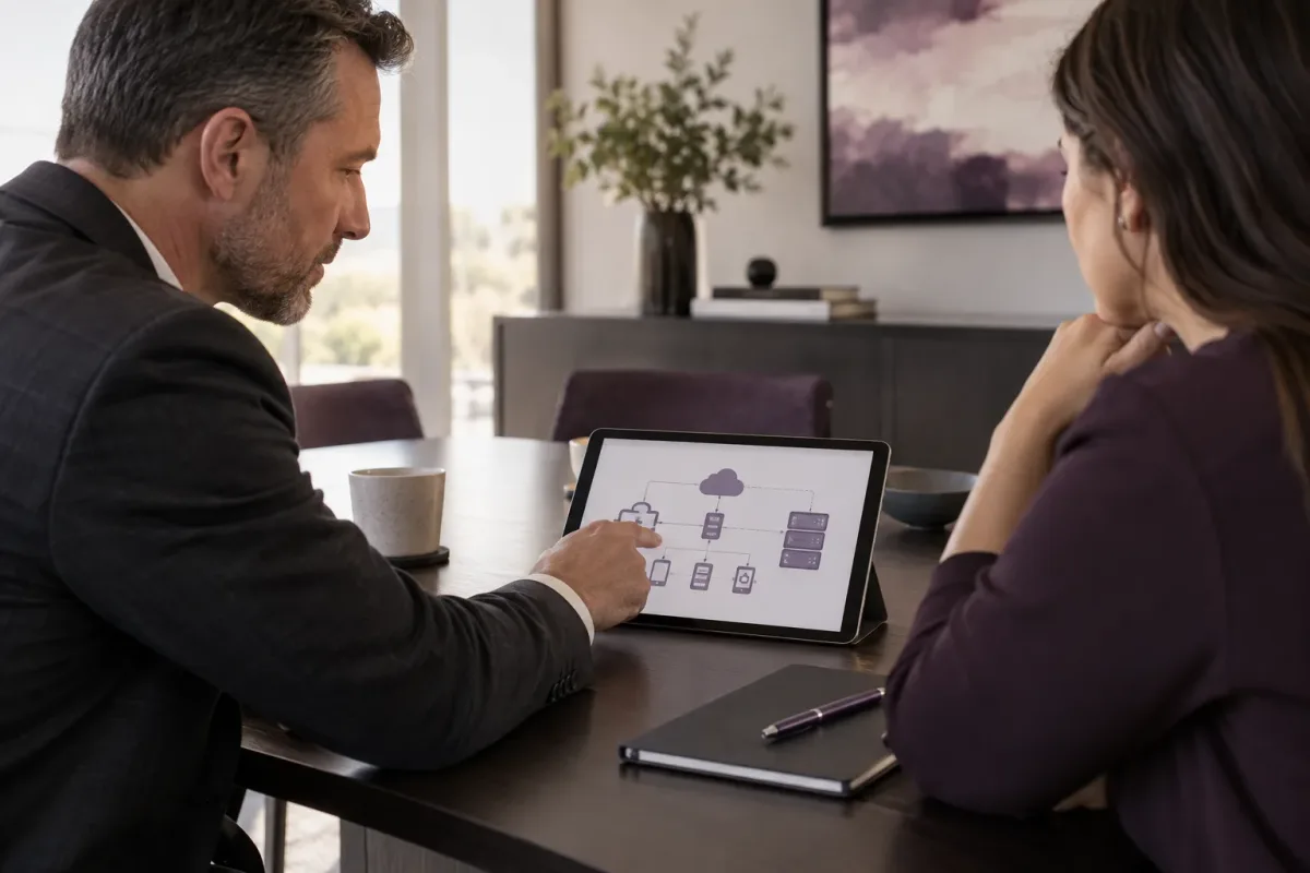 Illustrative business technology planning conversation